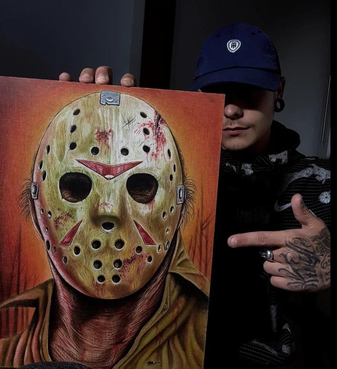 Pintura a óleo de Jason Voorhees